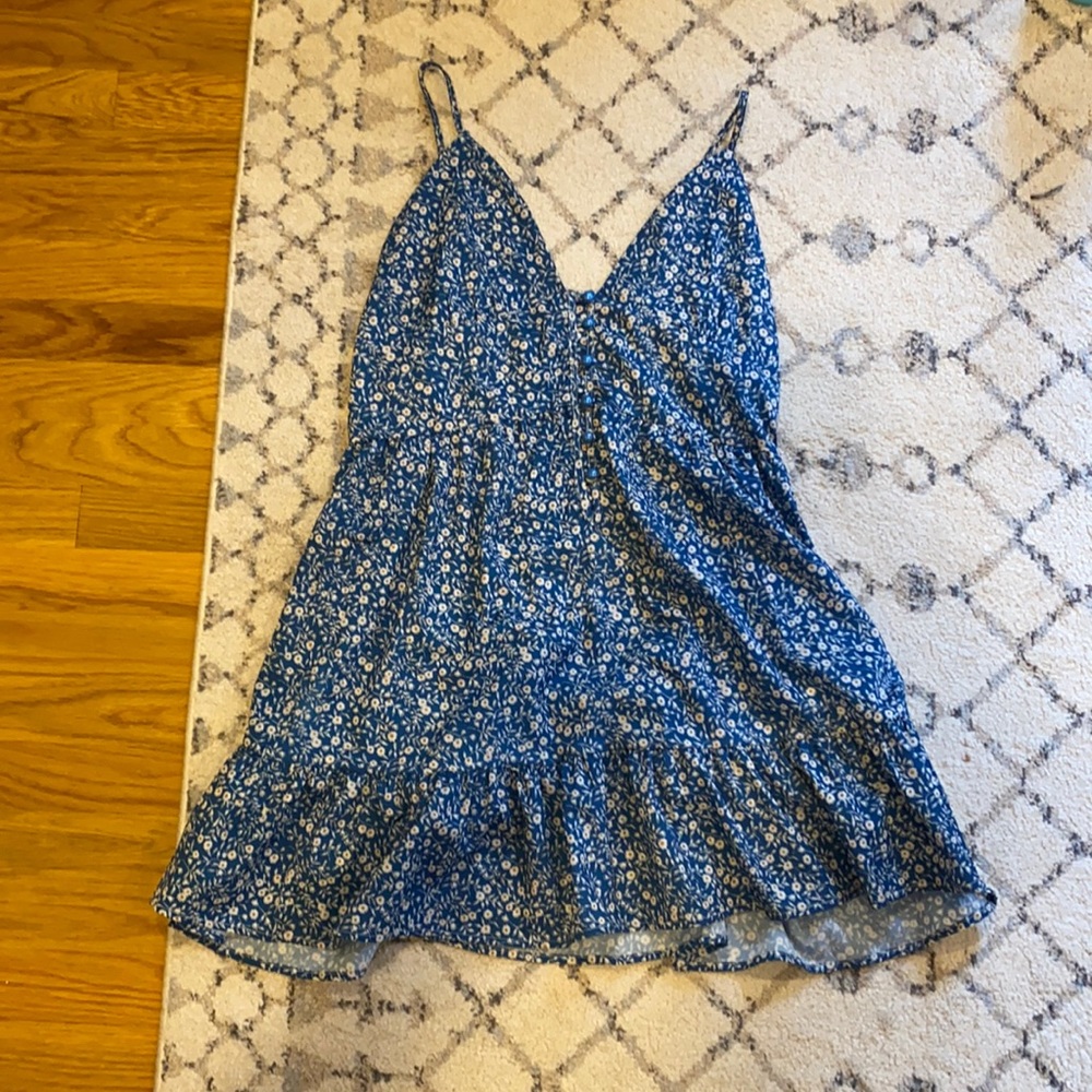 Blue Floral Sun Dress